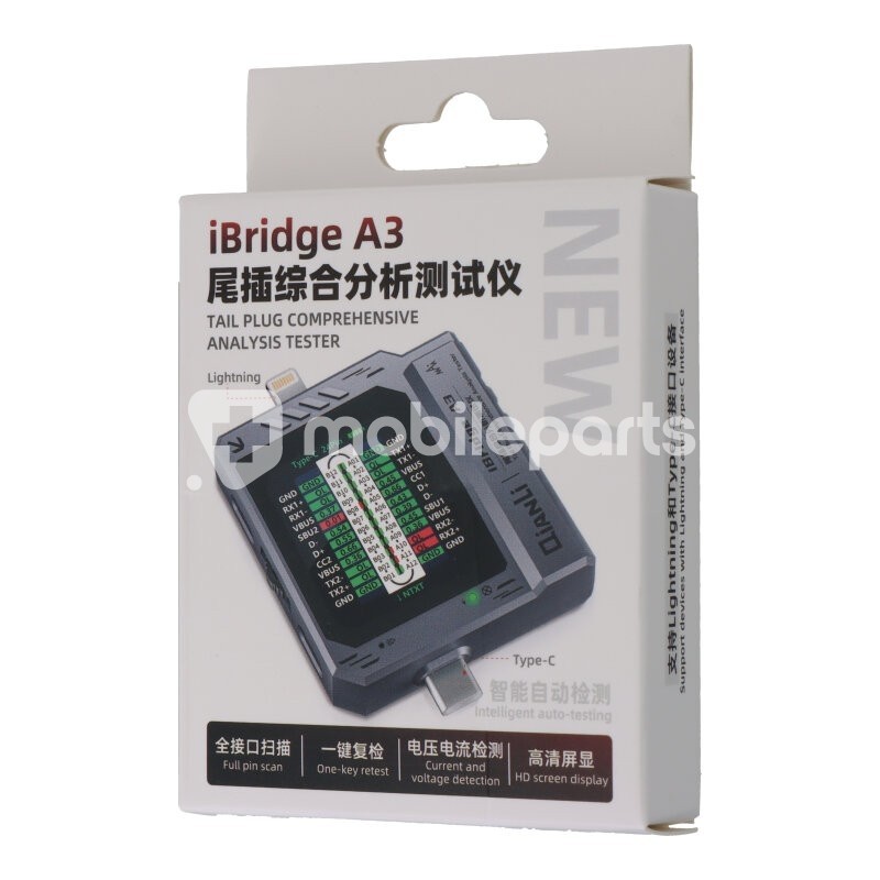 QIANLI iBridge A3 Tester for Lightning & Type-C Interface Devices