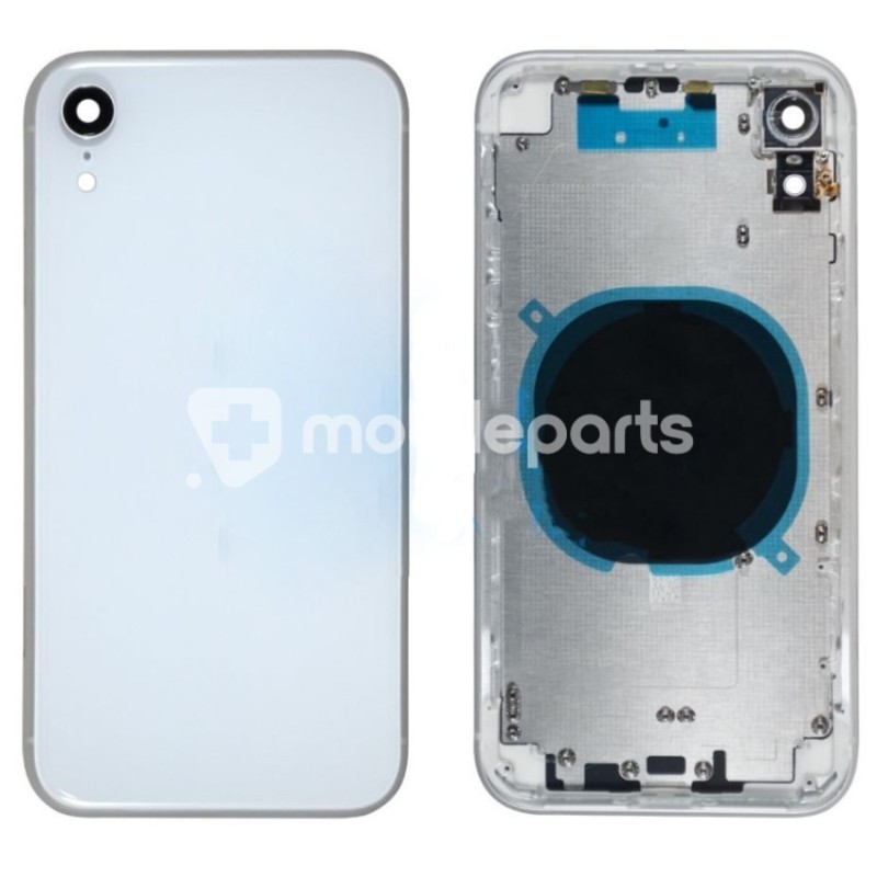 Back Cover + Middle Frame White + Side Buttons iPhone XR