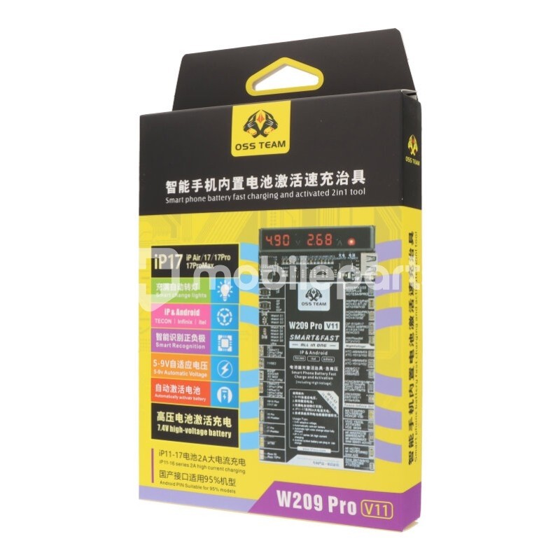 OSS TEAM W209 Pro V11 Smart Phone Battery Quick Charging and Activation Board
