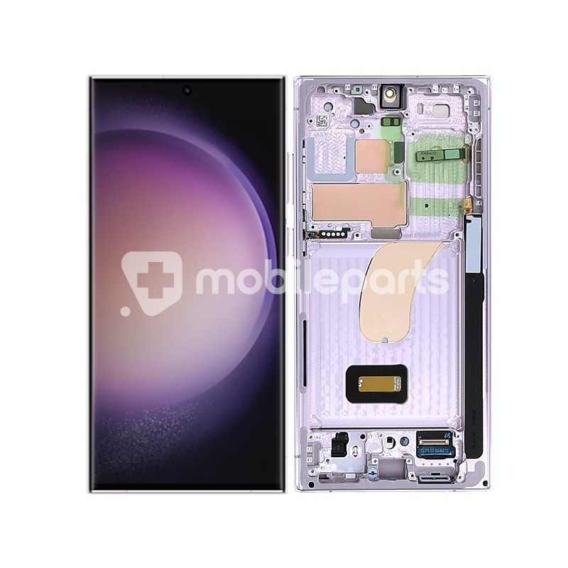 Display Touch + Frame Lavender Samsung SM-S918B S23 Ultra (Assembled)