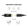 DisplayPort Male to HDMI Male Cable 1.8m