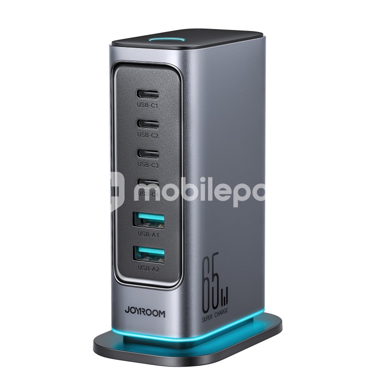 Joyroom JR-TCM02 65W Multi-port Charger-Dark Gray（EU）