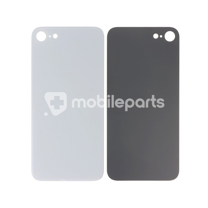 Rear Cover White iPhone SE 2020 - SE 2022 Small Hole No Logo