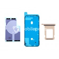 Rear Cover Full Parts Gold iPhone 12 Pro Max No Logo