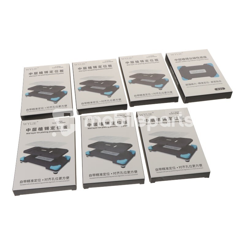 WYLIE K31 Middle Frame Reballing Platform Stencil Tin Mesh Kits iPhone X-17 Pro Max