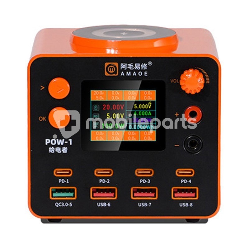 Amaoe POW-1 210W 16 in 1 Power Supply with Wireless Charging 220V EU Plug