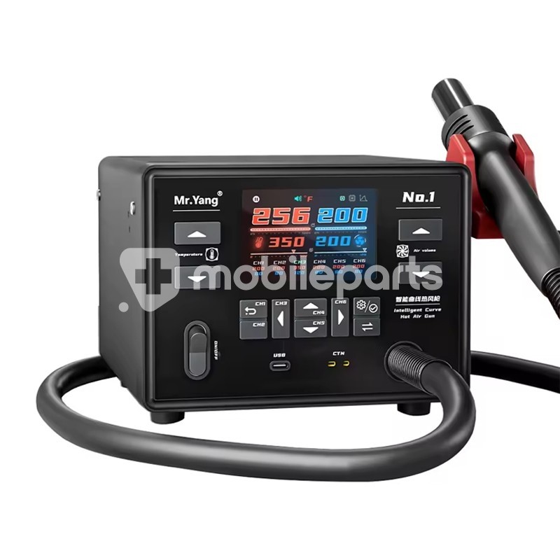 YCS Mr.Yang No.1 1400W Hot Air Gun Smart Curve BGA Rework Station 220V EU Plug