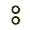 Rear Camera Lens + Frame Yellow 14 - 14 Plus