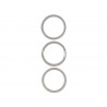 Frame Back Camera White Titanium iPhone 15 Pro (3pcs)
