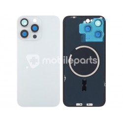 Rear Cover White Titanium + Magnetism Ring + Camera Lens iPhone 15 Pro Max