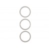 Frame Back Camera White Titanium iPhone 15 Pro Max (3PCS)