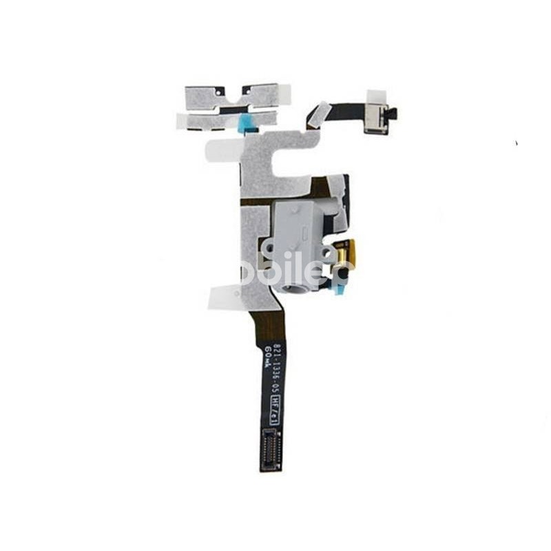 Jack Audio Bianco Flat Cable iPhone 4S No Logo