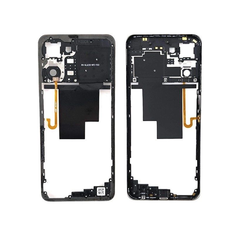 Middle Frame + Fingerprint Clash White Realme 10 4G (PULLED)
