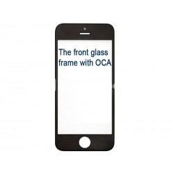 Vetro Nero Con Pellicola Oca + Frame iPhone 5C