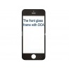 Vetro Nero Con Pellicola Oca + Frame iPhone 5C