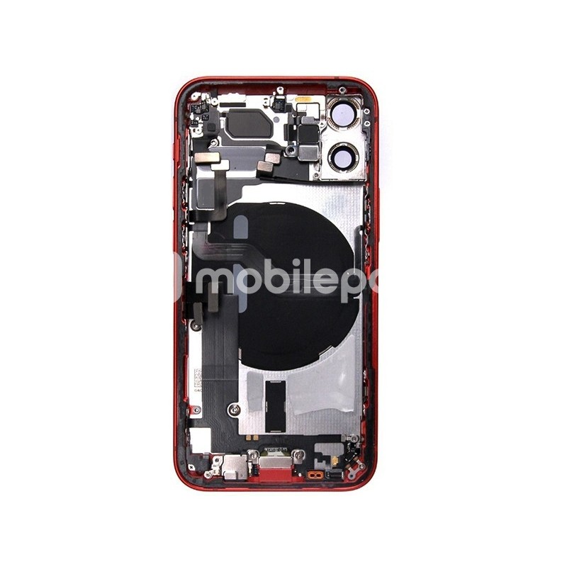 Back Cover Full Parts Red iPhone 12 Mini No Logo