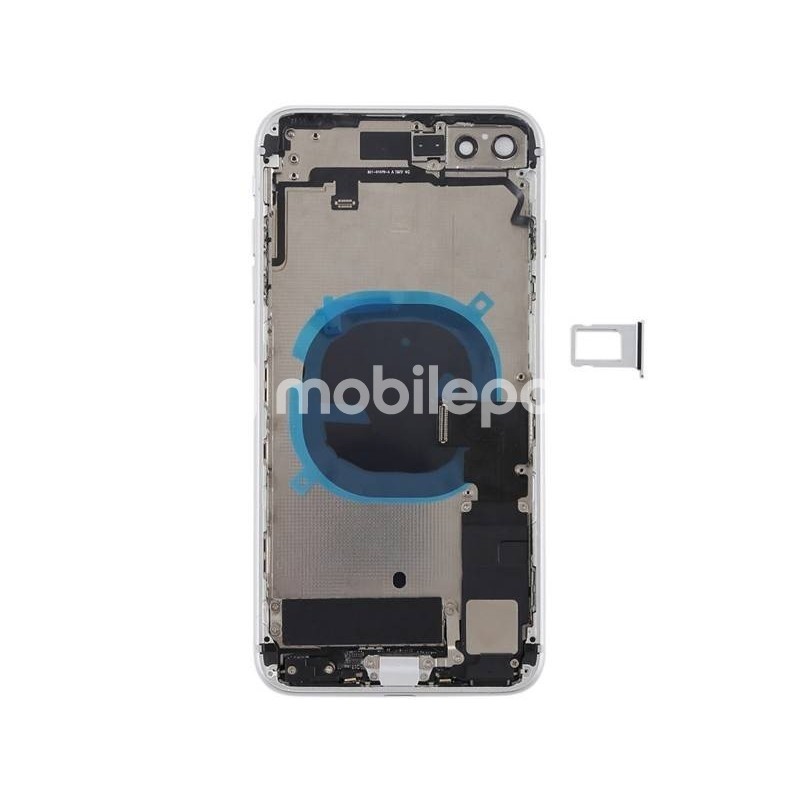 Battery Cover Silver Full Parts iPhone 8 Plus No Logo