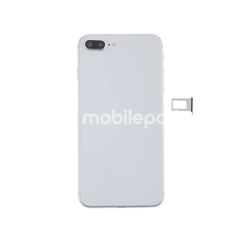 Battery Cover Silver Full Parts iPhone 8 Plus No Logo