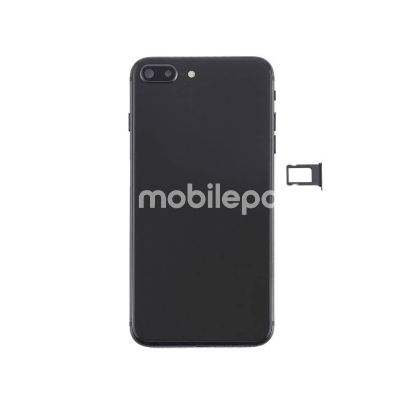 Battery Cover Black Full Parts iPhone 8 Plus No Logo