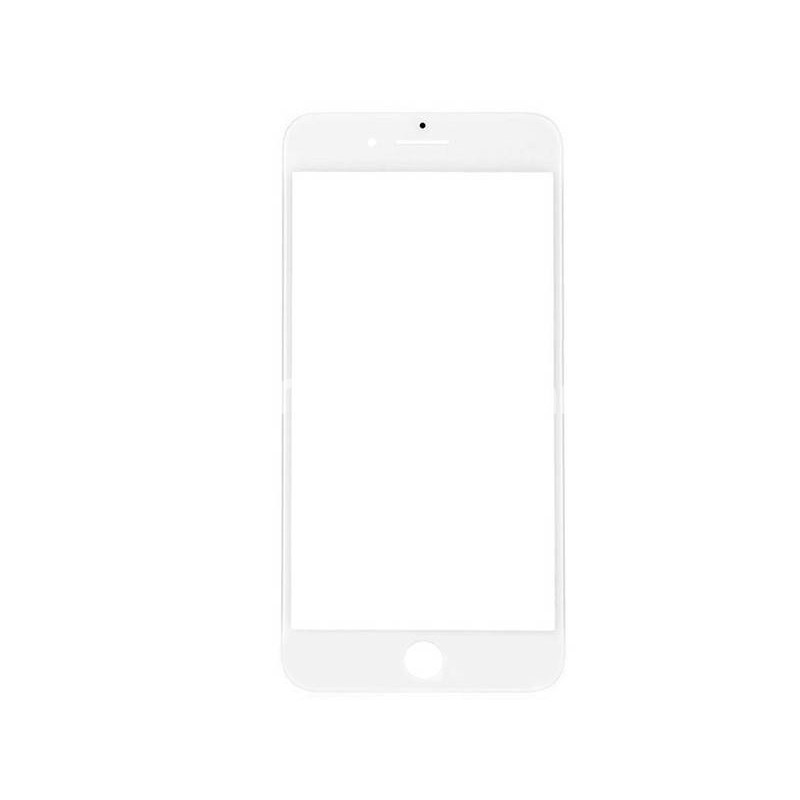 Vetro Bianco + Frame Ultra Resistente iPhone 8 Plus No Logo