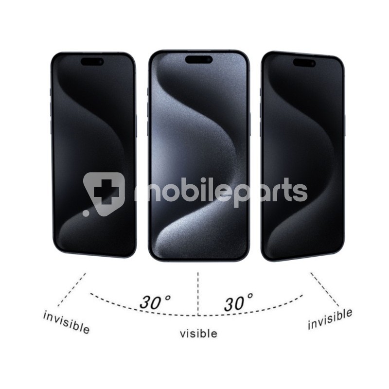 Tempered Glass Anti-Spy iPhone 15 Plus - 15 Pro Max