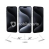 Tempered Glass Anti-Spy iPhone 15 Plus - 15 Pro Max