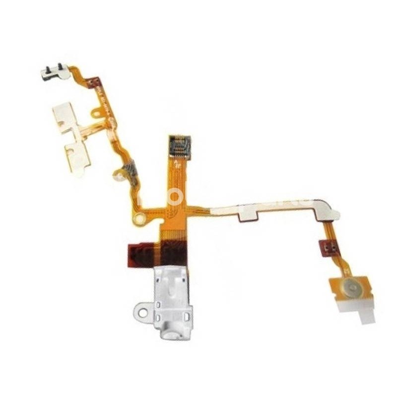 Iphone 3GS White Audio Flat Cable Compatible Part No Logo