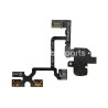Jack Flat Cable Black iPhone 4