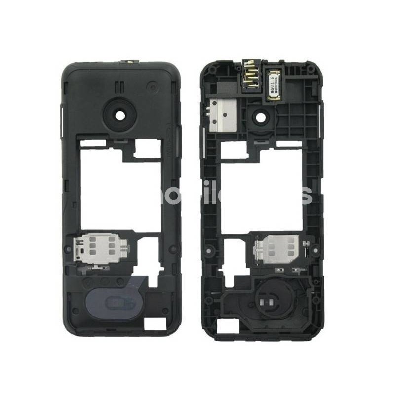 Nokia 208 Dual Sim Black Middle Frame