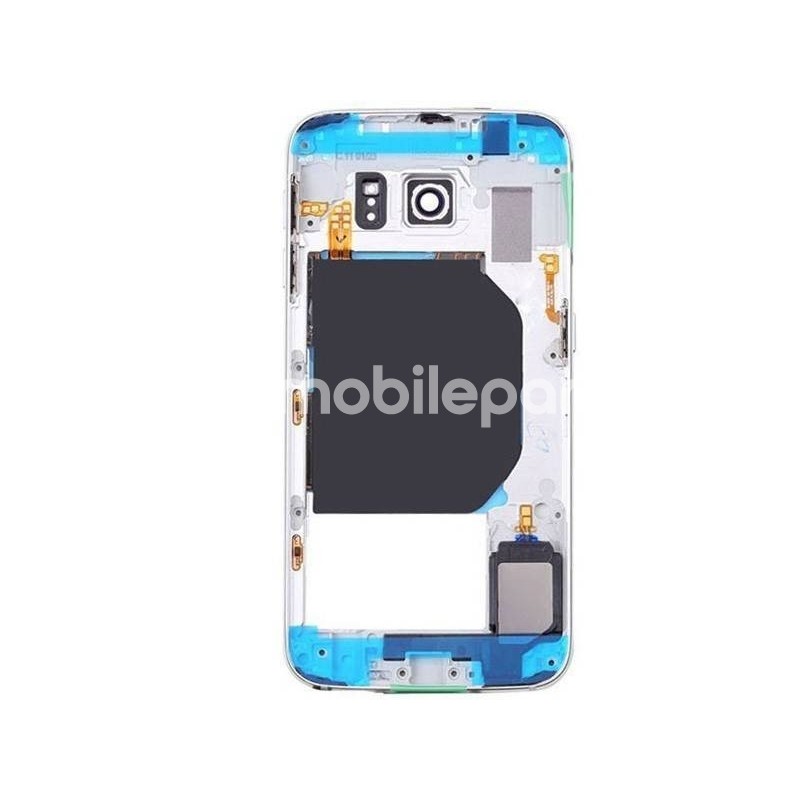 Samsung G920 S6 Full Silver Middle Frame No Logo
