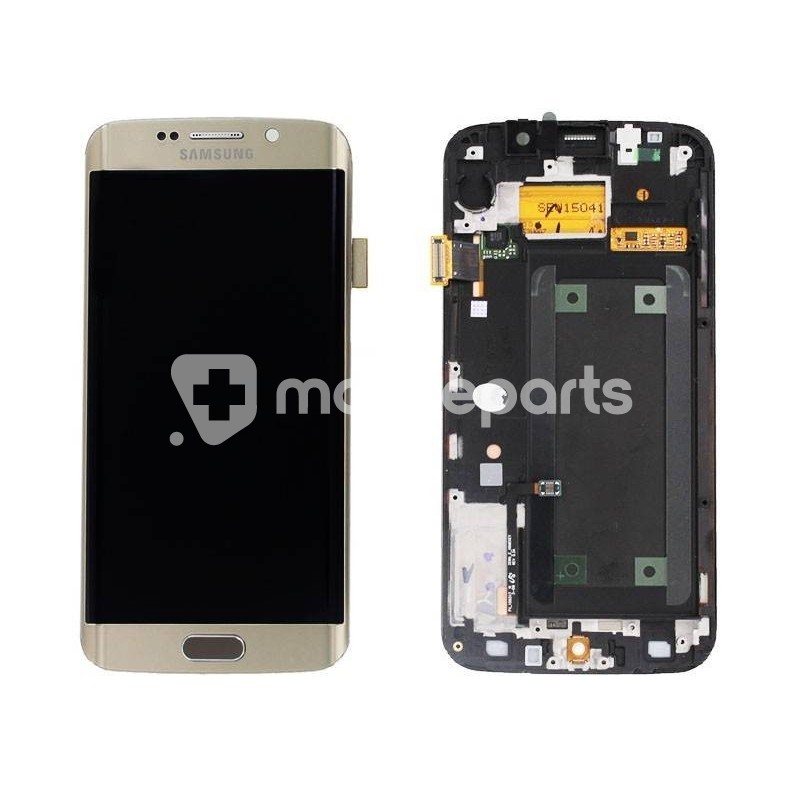 Samsung G925 S6 Edge Gold Touch Display + Frame