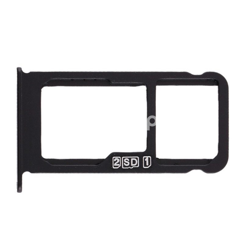 Sim Card + Micro SD Tray Black Nokia 6.1 Plus