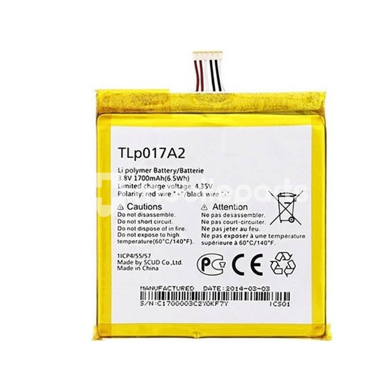 Battery TLp017A2 1700 mAh Alcatel OT-6012 No Logo
