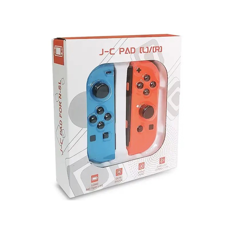 J-C Left + Right Wireless Joypad Switch (Red+Blue)