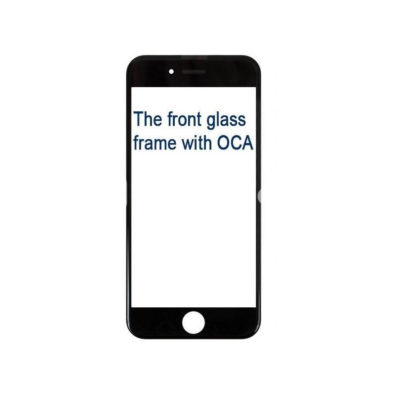 Vetro Nero Con Pellicola Oca + Frame iPhone 6