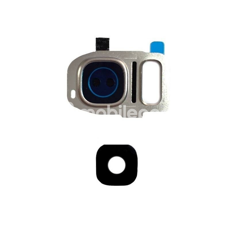 Samsung SM-G930 S7 Gold Version Glass Lens + Camera Frame