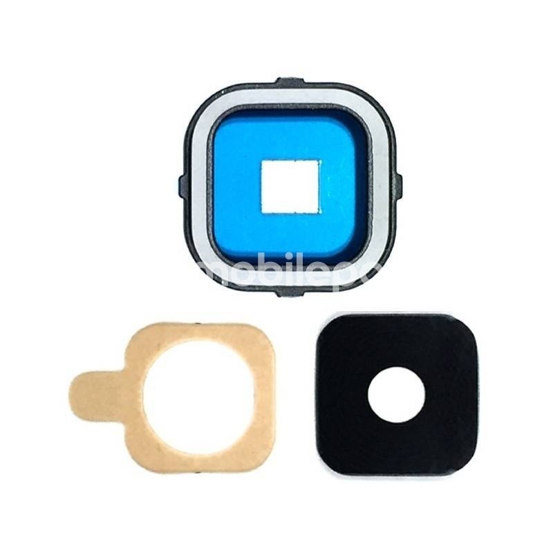 Samsung SM-A7  Camera Frame + Glass Lens Black Version
