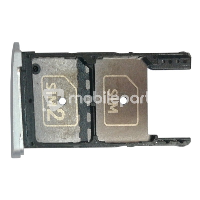 Sim Card + Micro SD Tray Silver Moto Z Play