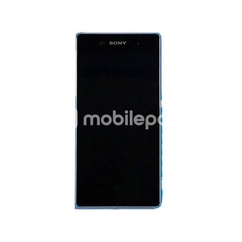 Xperia Z3+ Dual E6533 Black Touch Display + ″Aqua Green″ Frame