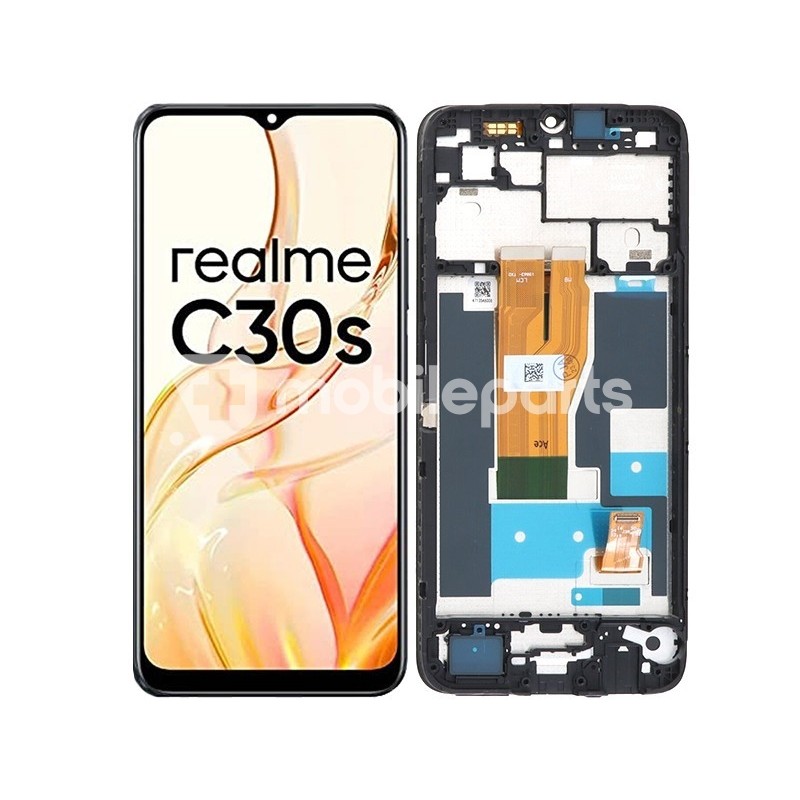 Display Touch + Frame Black Realme C30s (IPS)