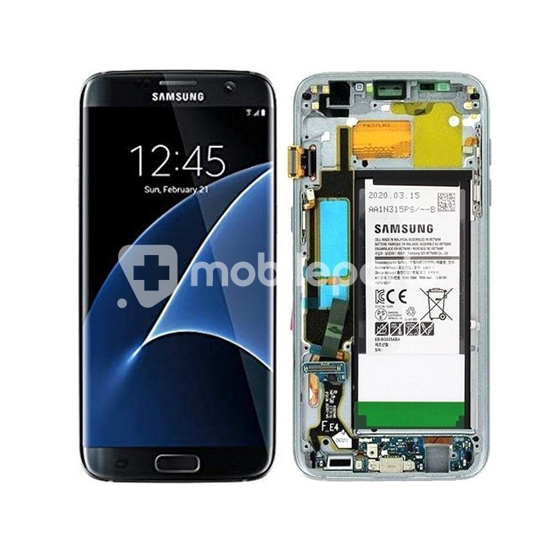 Display Touch + Frame Black Samsung SM- G935 S7 Edge Ori