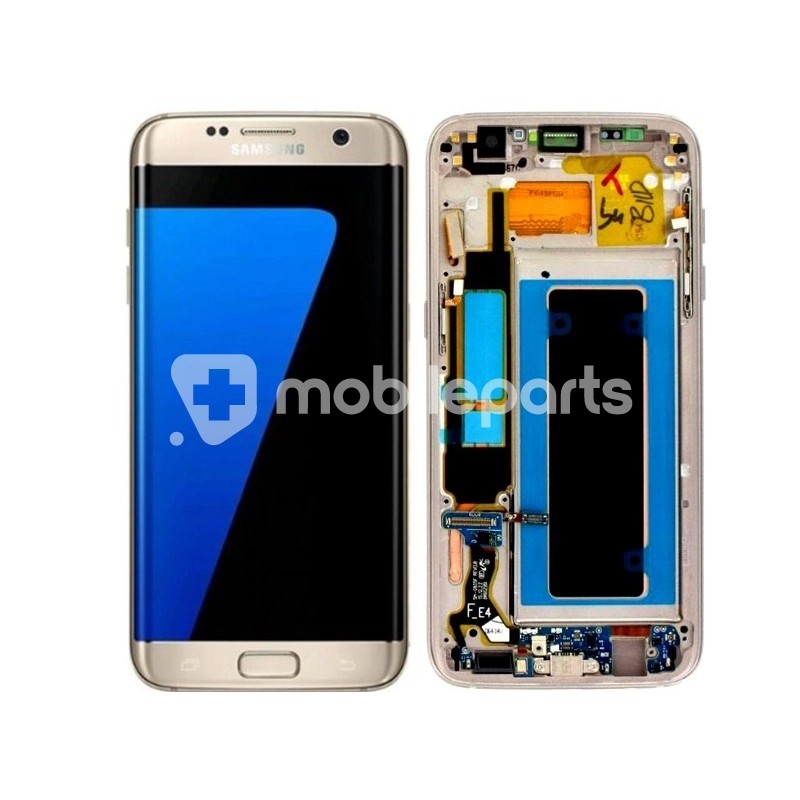 Display Touch + Frame Gold Samsung SM-G935 S7 Edge Ori