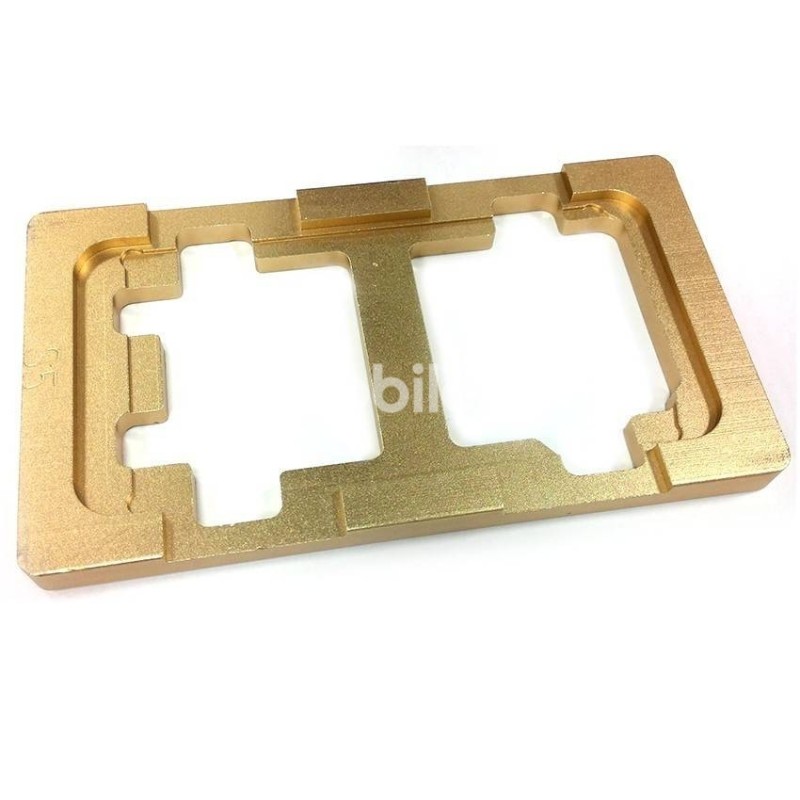 Gold Aluminium Positioning Stencil for Glass Touch Samsung SM-G900 S5