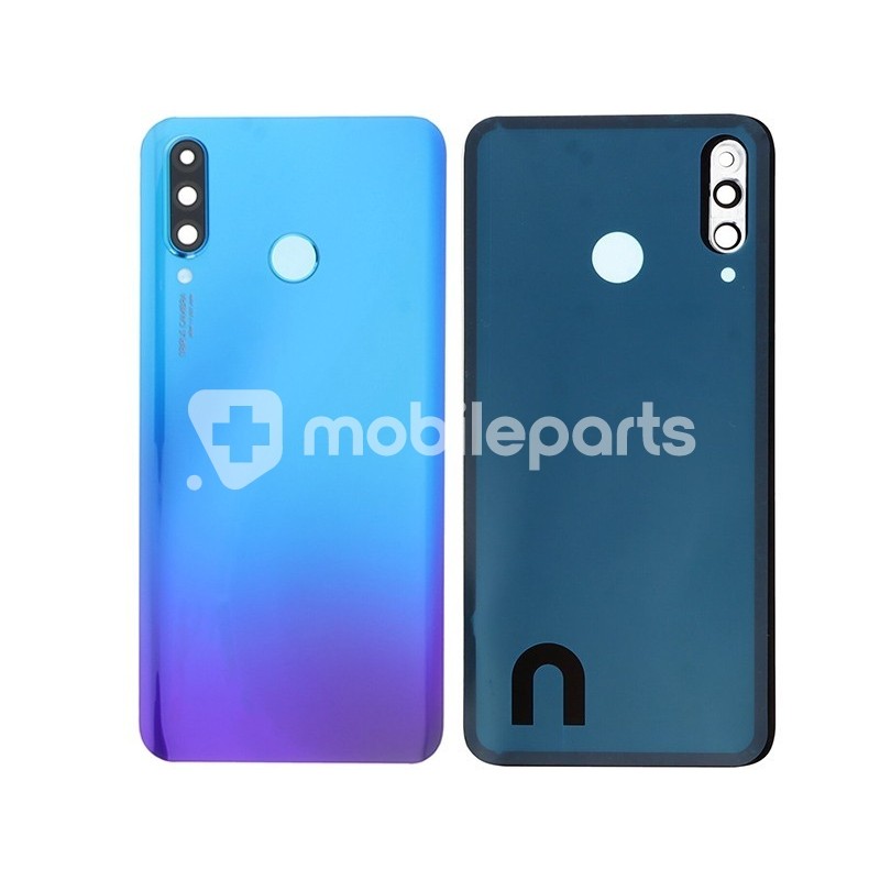 Rear Cover Blue + Camera Lens Huawei P30 Lite 48 MPX No Logo