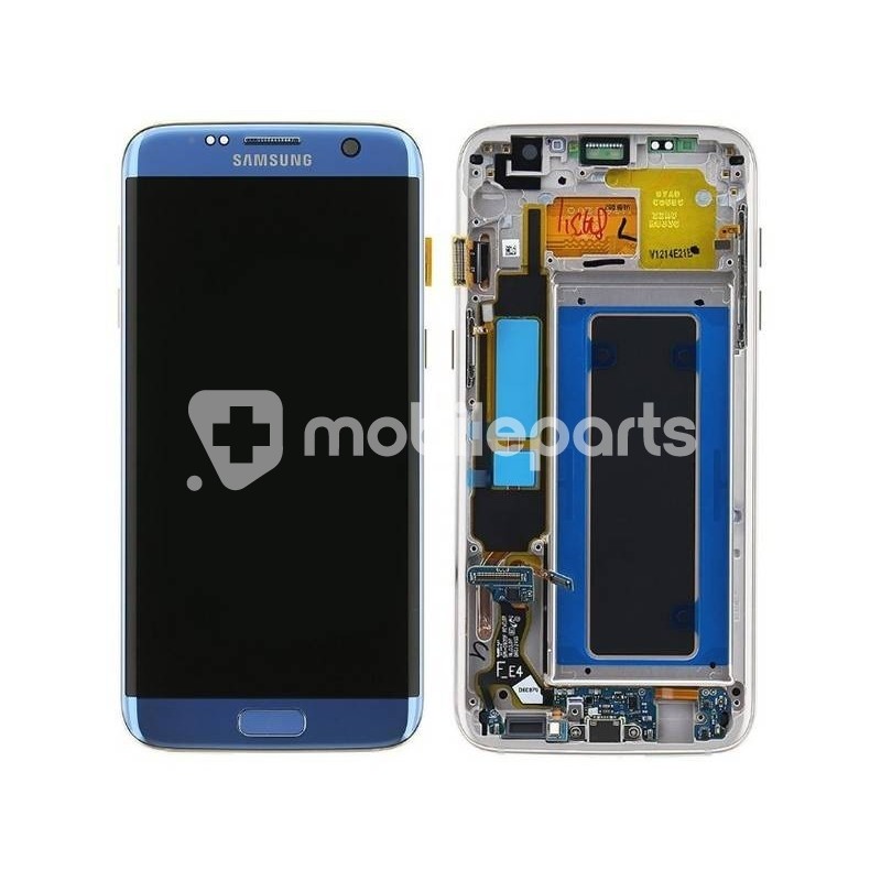 Display Touch Light Blue With Frame Samsung SM-G935 S7 EDGE