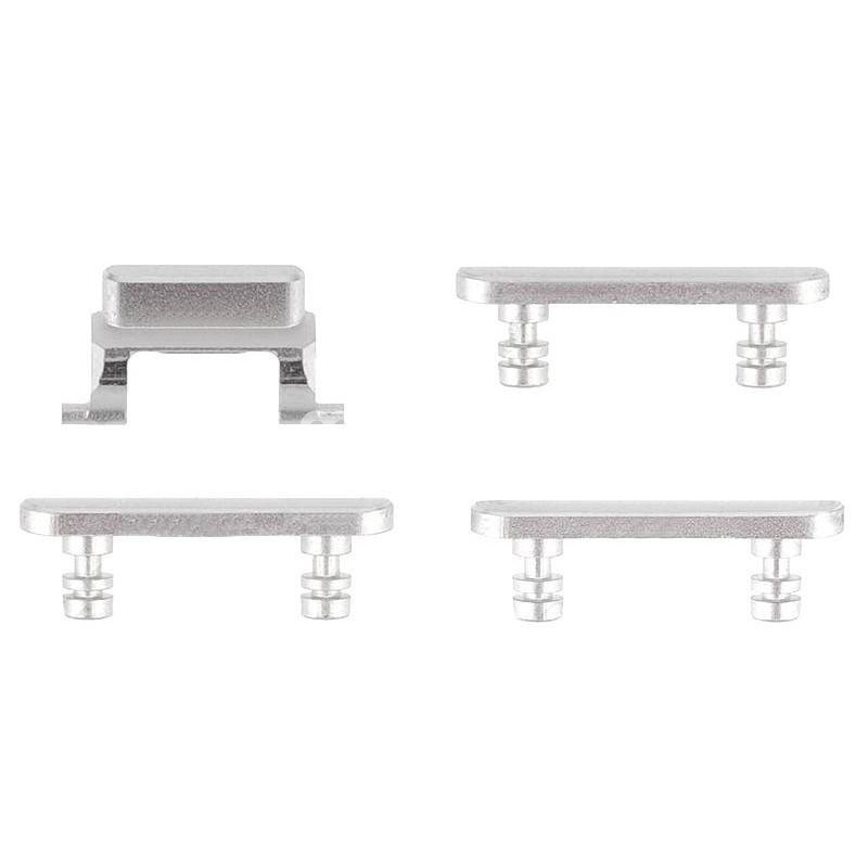 Side Keys Buttons Set Silver iPhone 7