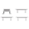Side Keys Buttons Set Silver iPhone 7