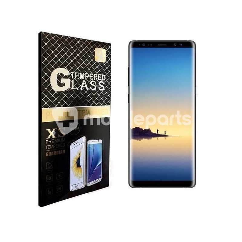 Premium Tempered Glass Protector Black Samsung Note 8