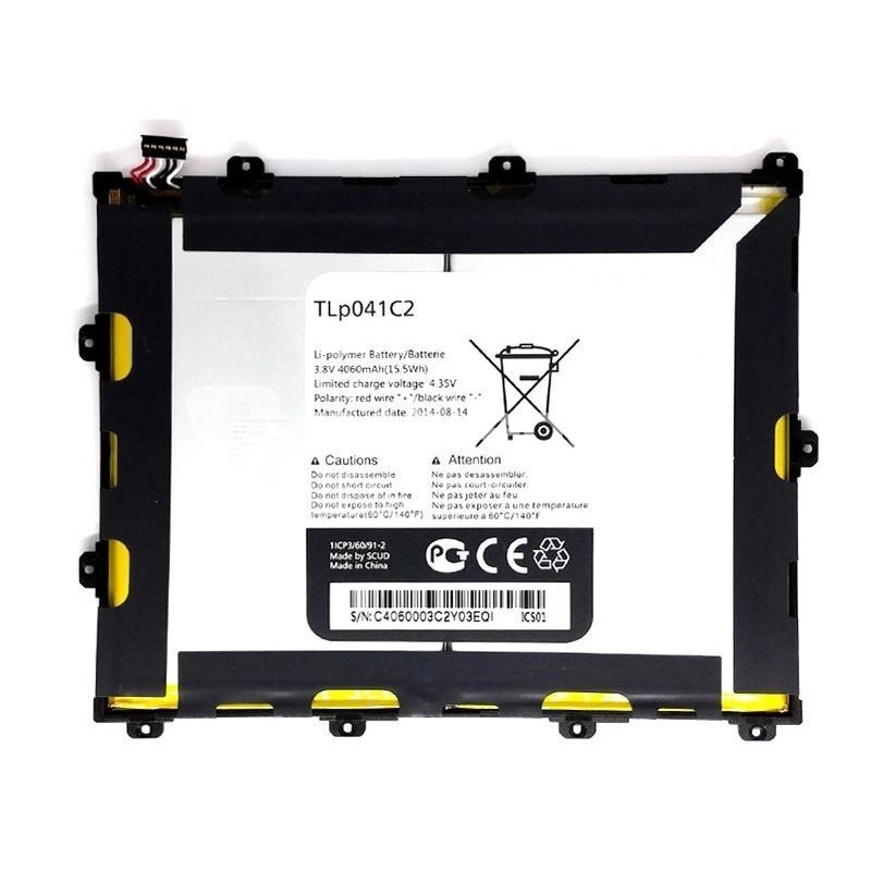Battery 4060mAh Vodafone Smart Tab 4G - Alcatel One Touch Pop 8 P320 No Logo
