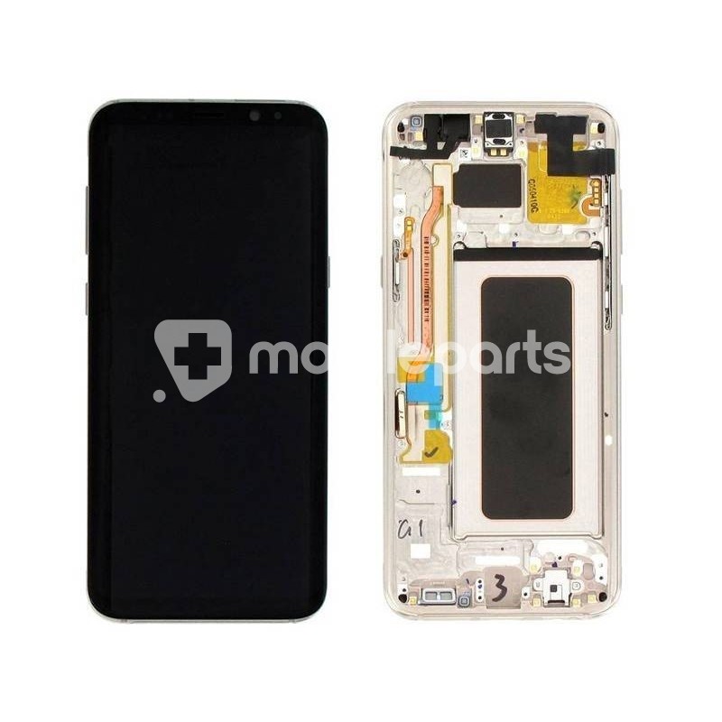 Lcd Touch Gold + Frame Samsung SM-G955F